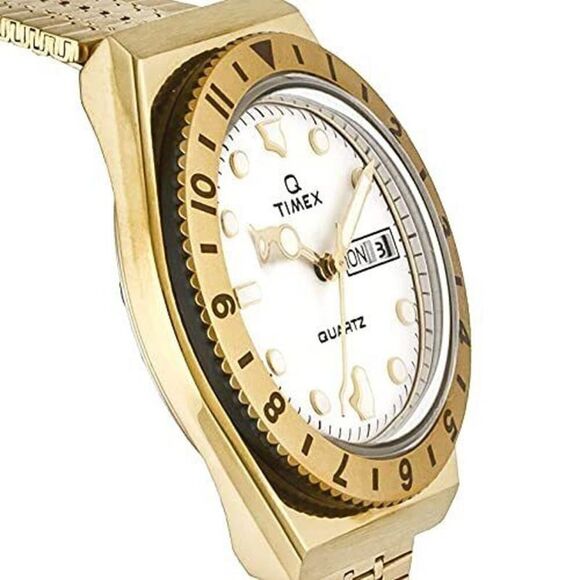 Timex Quartz Watch Stainless White/Gold NWOT - Picture 5 of 7